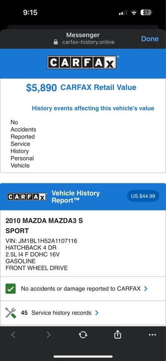 2010 Mazda Mazda 3 2nd Gen - Image 3 of 6