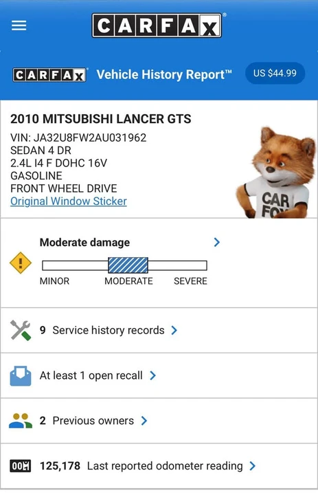 2010 Mitsubishi Lancer 9th Gen - Image 13 of 14