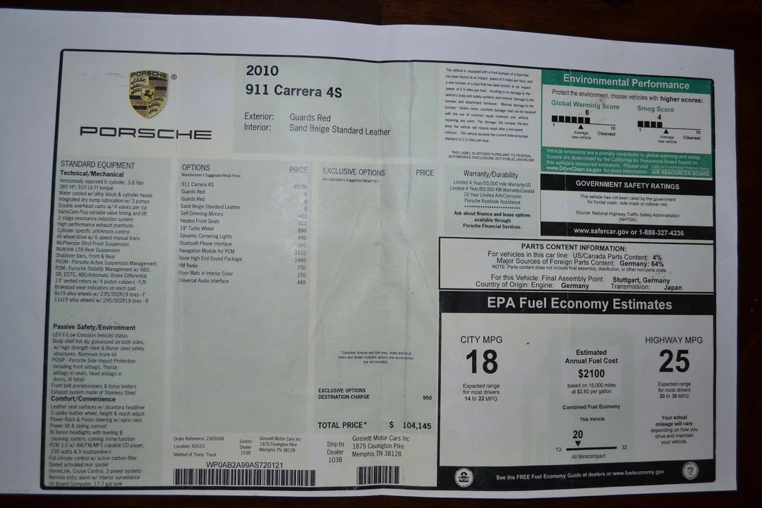 2010 Porsche 997 Carrera 4S - Image 16 of 31