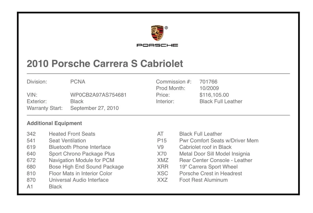 2010 Porsche 997 Carrera S - Image 22 of 22