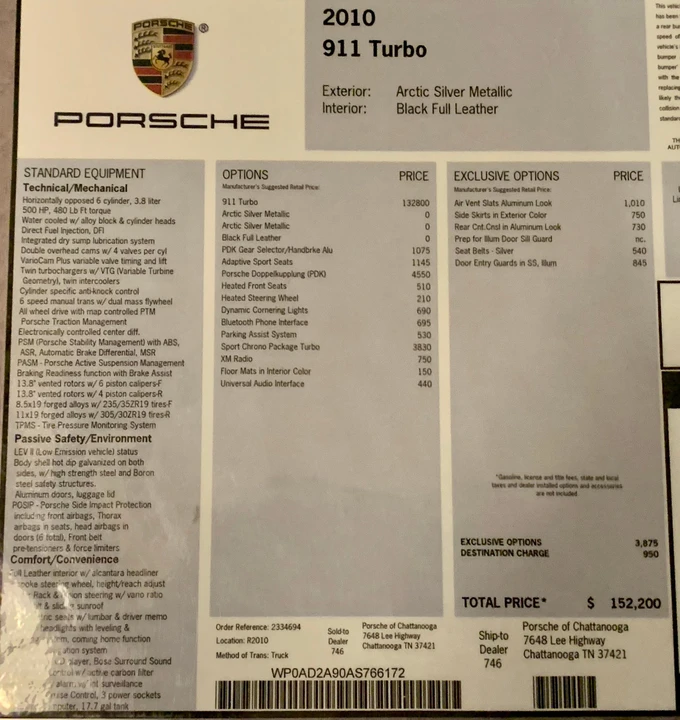 2010 Porsche 997 Turbo - Image 12 of 12