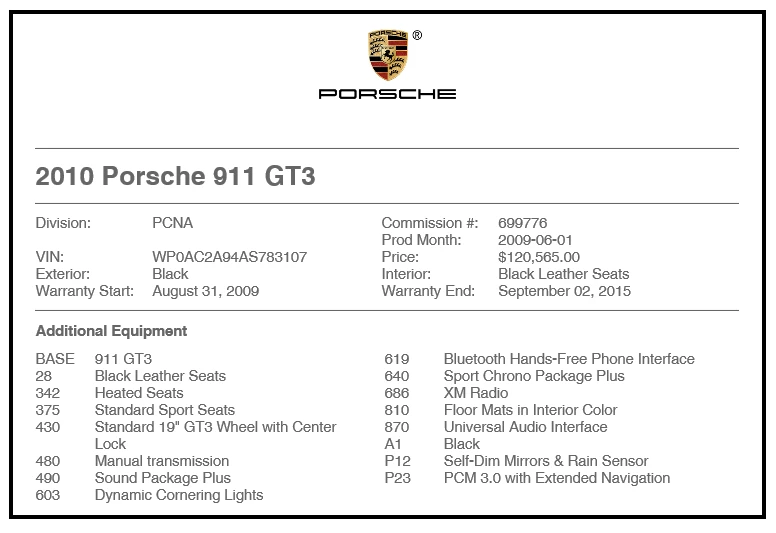 2010 Porsche 997 GT3 - Image 13 of 14