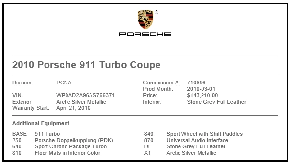 2010 Porsche 997 Turbo - Image 18 of 18