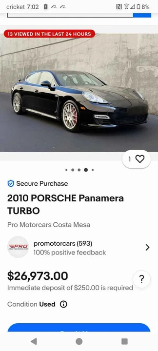 2010 Porsche 970 Panamera Turbo - Image 5 of 5