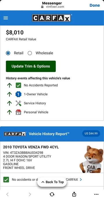 2010 Toyota Venza - Image 15 of 16
