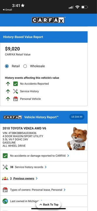2010 Toyota Venza - Image 17 of 17
