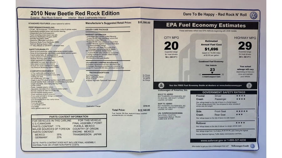 2010 Volkswagen New Beetle - Image 13 of 13