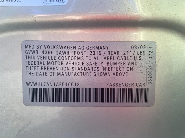 2010 Volkswagen CC - Image 19 of 21