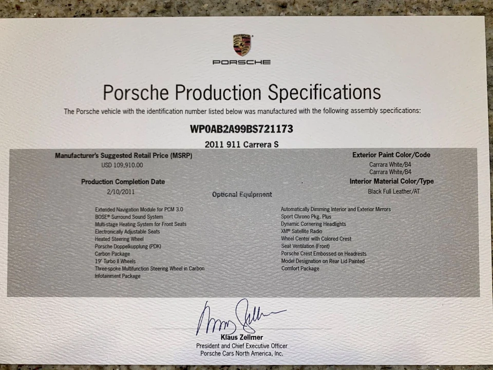 2011 Porsche 997 Carrera S - Image 13 of 13