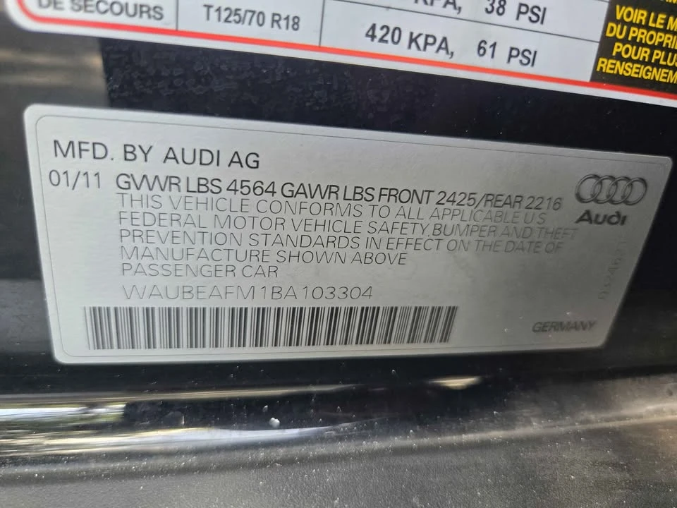 2011 Audi 8P A3 - Image 12 of 14