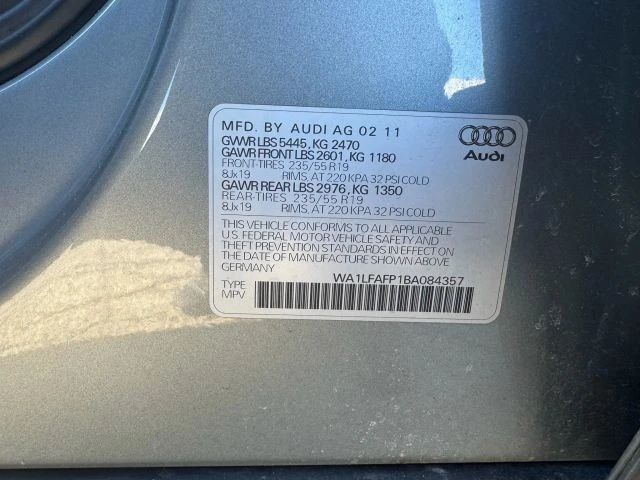 2011 Audi 8R Q5 - Image 11 of 12