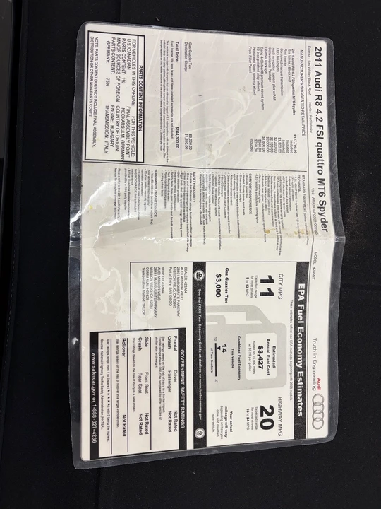2011 Audi 42 R8 - Image 16 of 17
