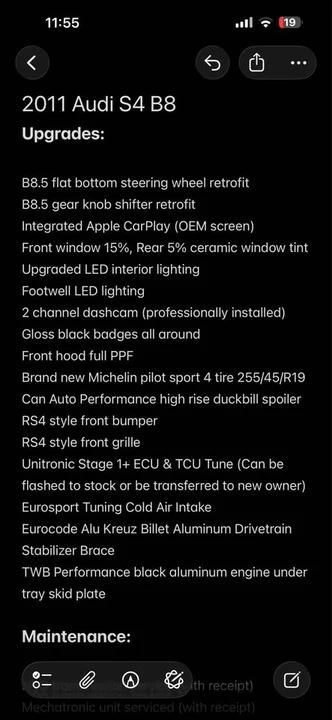 2011 Audi B8 S4 - Image 19 of 19
