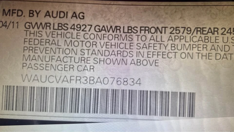 2011 Audi B8 S5 - Image 6 of 7