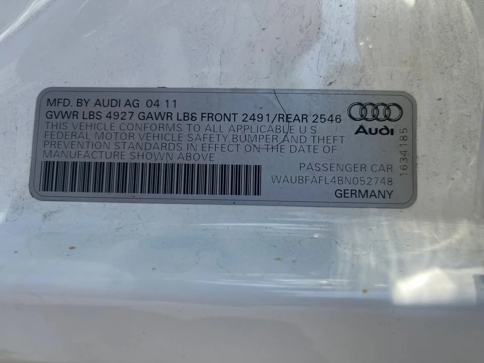 2011 Audi B8 A4 - Image 14 of 14