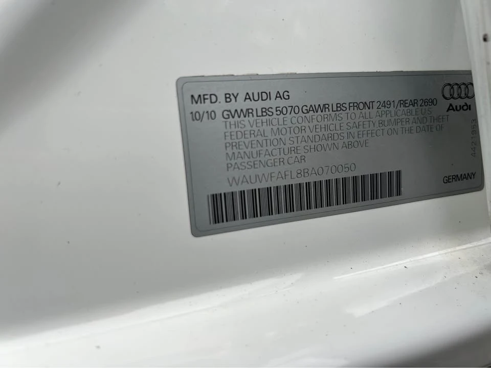 2011 Audi B8 A4 - Image 16 of 16