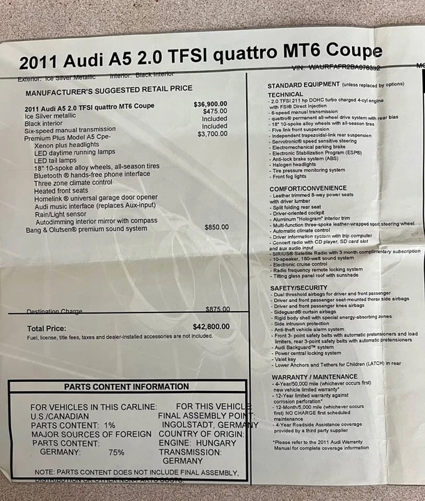 2011 Audi B8 A5 - Image 12 of 13