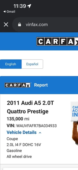 2011 Audi B8 A5 - Image 8 of 8