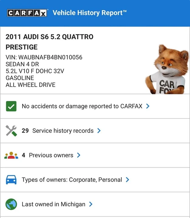 2011 Audi C6 S6 - Image 6 of 6