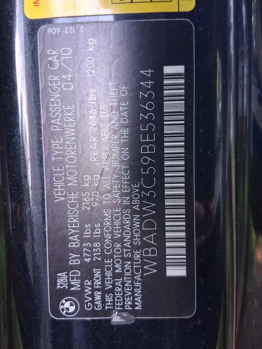 2011 BMW E93 3 Series Convertible - Image 14 of 15