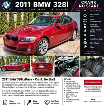 2011 BMW 3 Series 328i xDrive Sedan