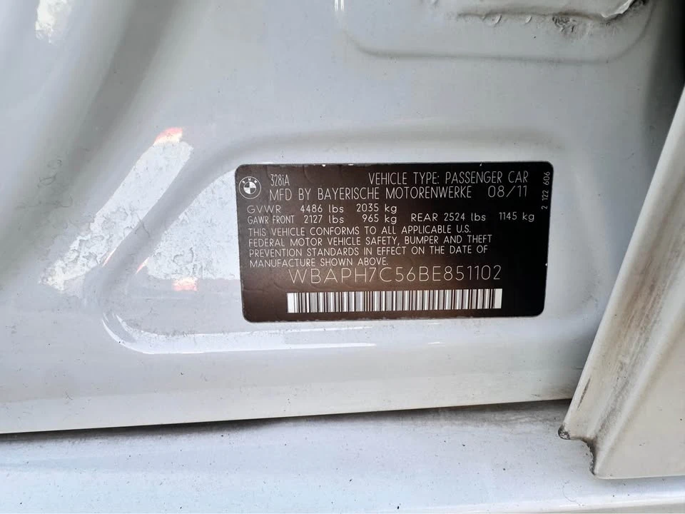 2011 BMW E90 3 Series Sedan - Image 12 of 12