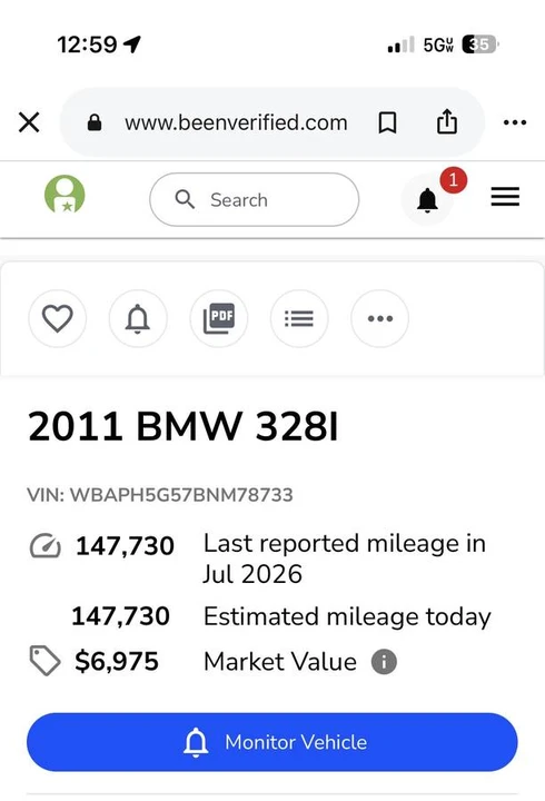 2011 BMW E90 3 Series Sedan - Image 6 of 6