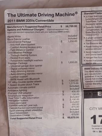 2011 BMW E93 335i Convertible - Image 19 of 20