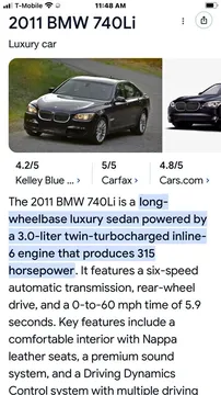 2011 BMW 740Li xDrive Sedan