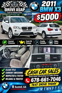 2011 BMW X3 sDrive28i Sport Utility 4D