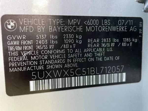 2011 BMW F25 X3 - Image 20 of 20