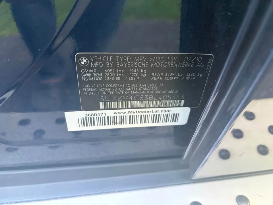 2011 BMW E70 X5 - Image 6 of 9