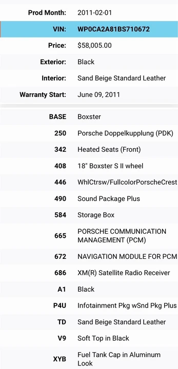 2011 Porsche 987 Boxster - Image 3 of 7