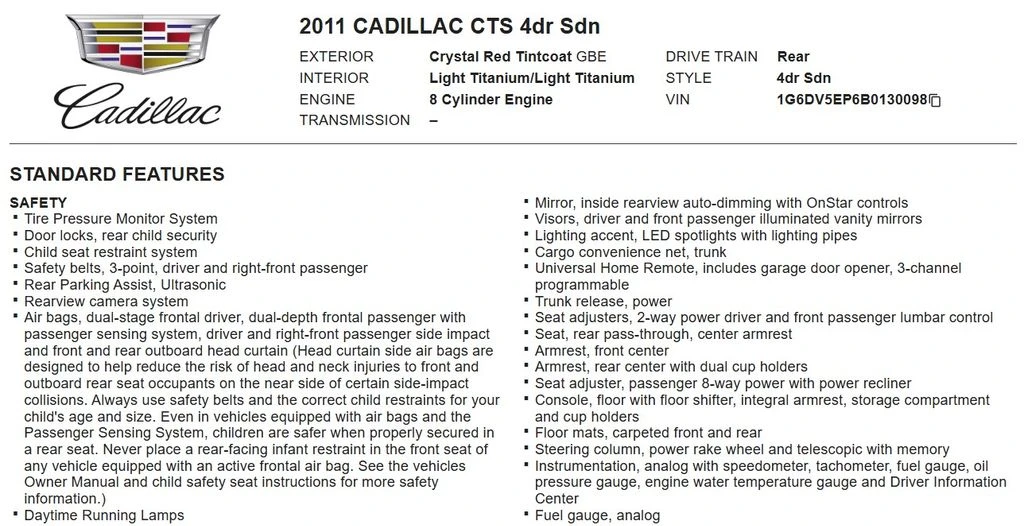 2011 Cadillac CTS-V 2nd Gen - Image 16 of 31