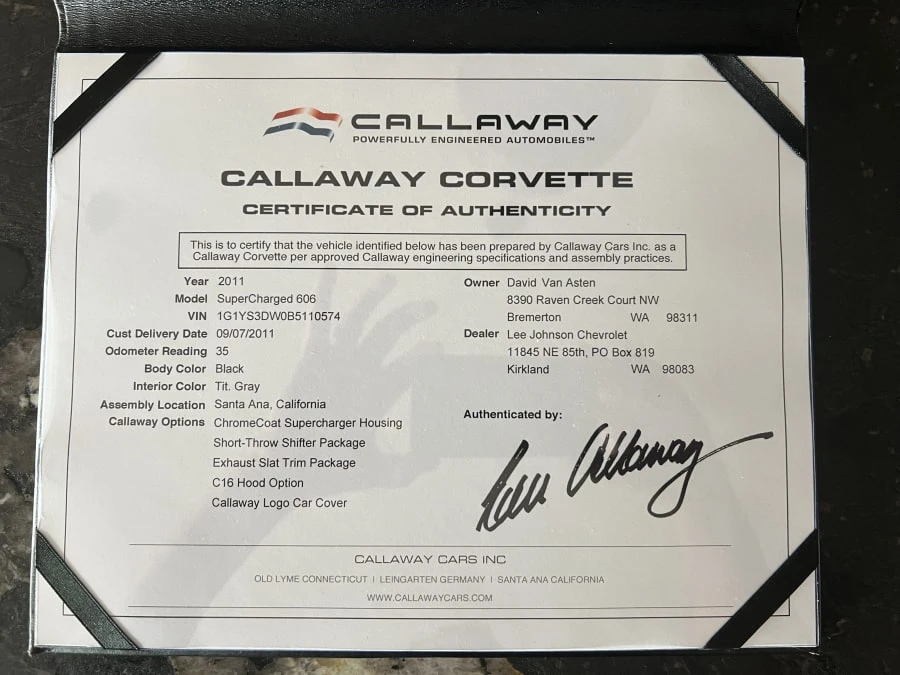 2011 Chevrolet Corvette Callaway - Image 22 of 23