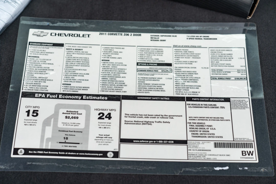 2011 Chevrolet Corvette C6 Z06 - Image 8 of 31