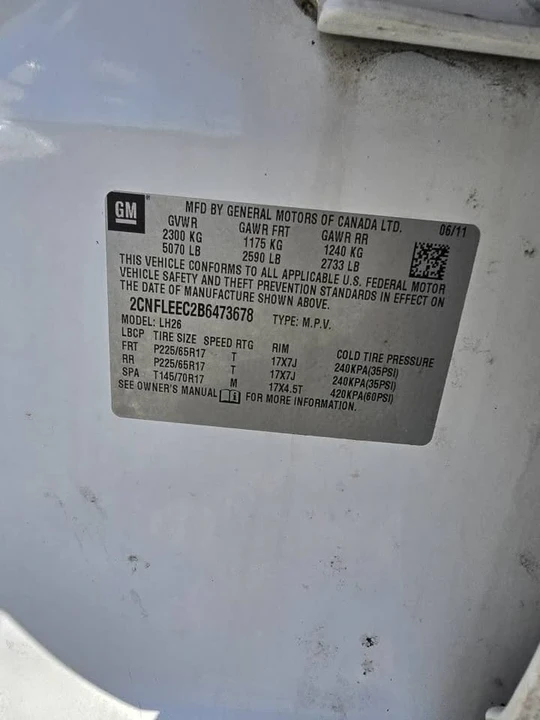 2011 Chevrolet Equinox - Image 12 of 12