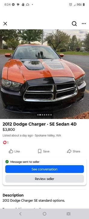 2011 Dodge Charger 7th Gen - Image 2 of 3