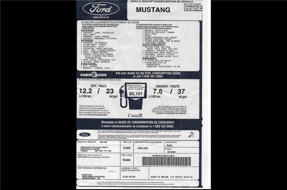 2011 Ford S197 Mustang - Image 6 of 12