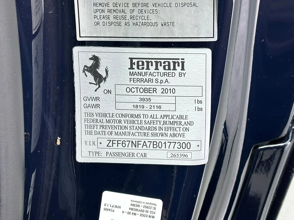 2011 Ferrari 458 Italia - Image 13 of 13