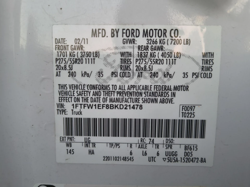 2011 Ford F-150 12th Gen - Image 29 of 31