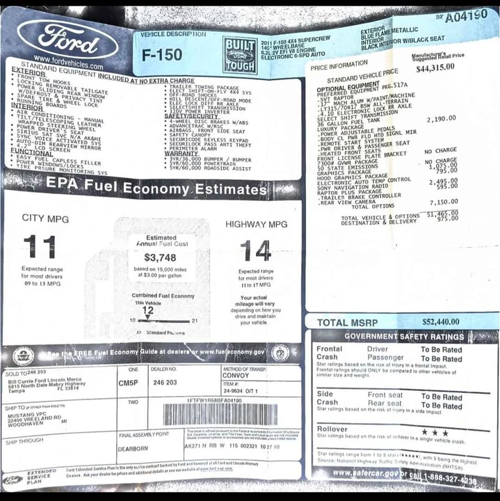 2011 Ford F-150 Raptor 12th Gen - Image 10 of 10