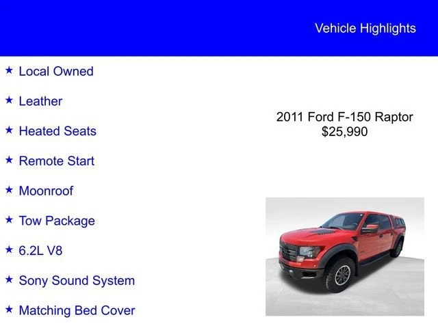 2011 Ford F-150 Raptor 12th Gen - Image 2 of 11