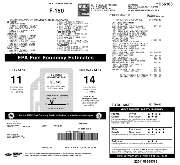 2011 Ford F-150 Raptor 12th Gen - Image 8 of 8