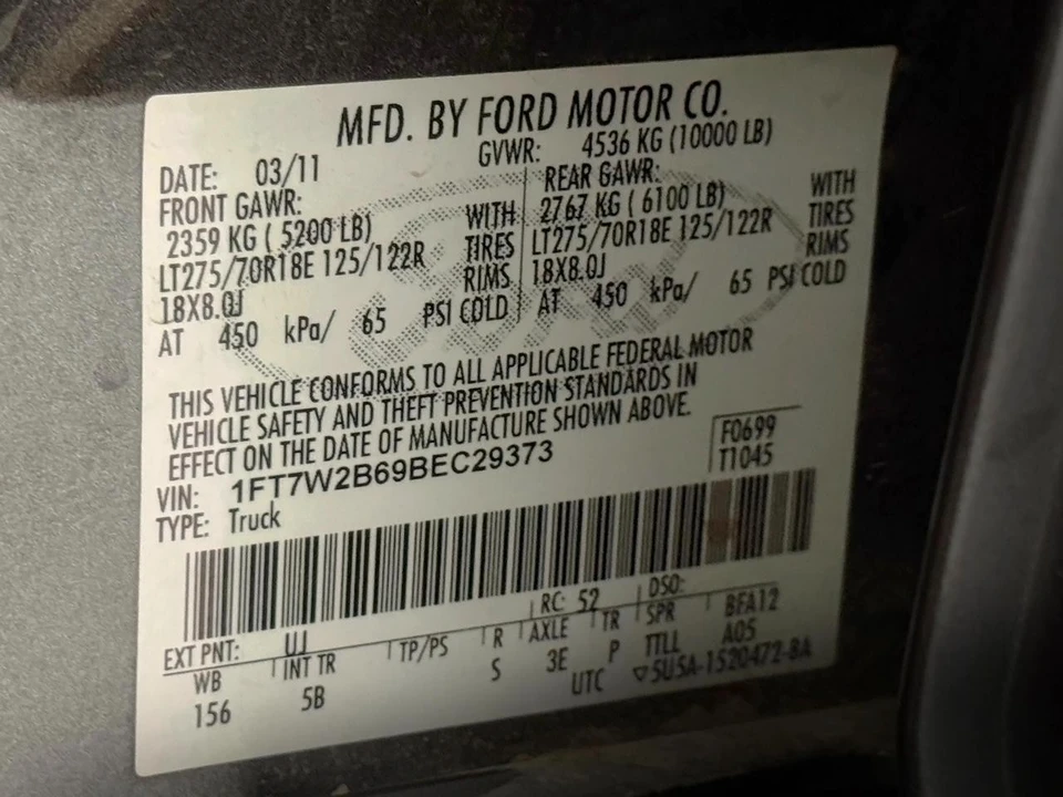 2011 Ford Super Duty 3rd Gen - Image 6 of 9