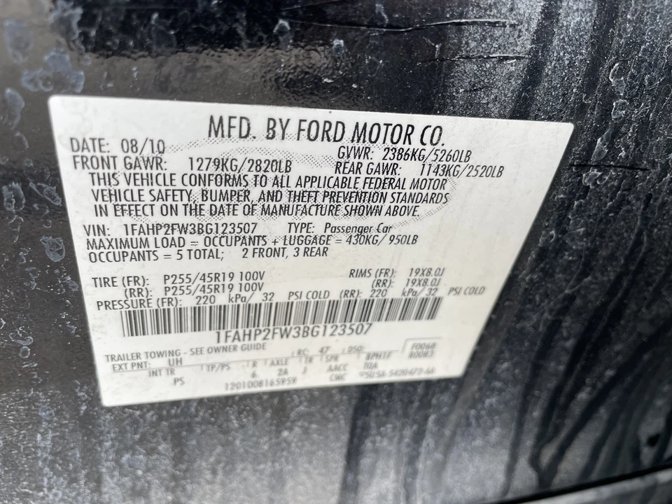 2011 Ford Taurus 5th Gen - Image 2 of 21