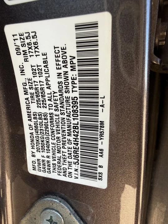 2011 Honda CR-V 3rd Gen - Image 13 of 13