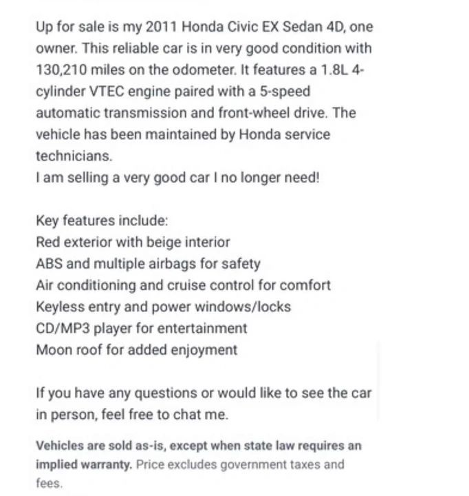 2011 Honda Civic 8th Gen - Image 2 of 9