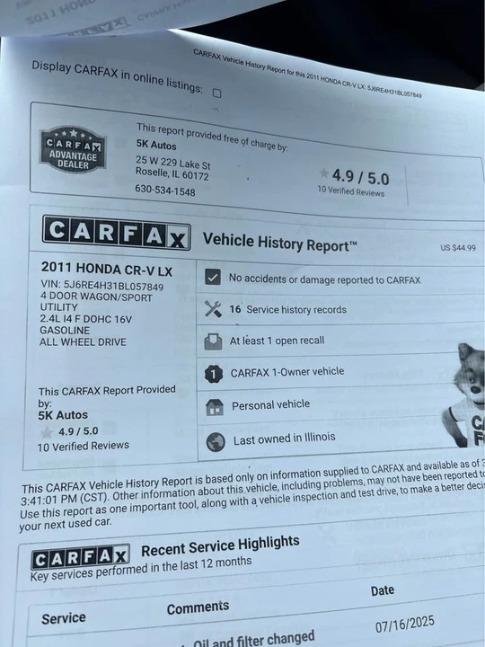 2011 Honda CR-V 3rd Gen - Image 18 of 19