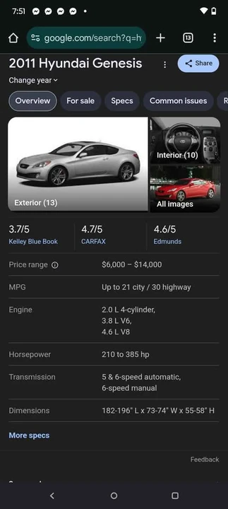 2011 Hyundai Genesis - Image 4 of 4